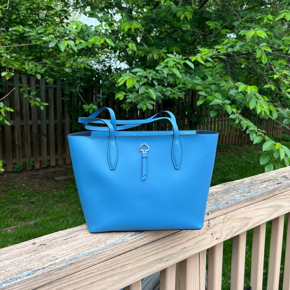 NWT Kate Spade Adel Niagara Cerulean Blue Small Tote